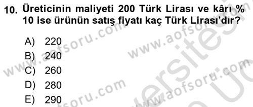 Spor Pazarlaması Dersi 2018 - 2019 Yılı 3 Ders Sınav Soruları 10. Soru