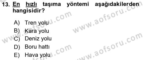 Spor Pazarlaması Dersi 2018 - 2019 Yılı 3 Ders Sınav Soruları 13. Soru