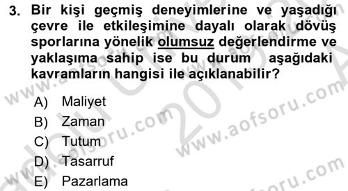 Spor Pazarlaması Dersi Ara Sınavı Deneme Sınav Soruları 3. Soru