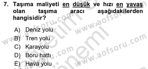 Spor Pazarlaması Dersi 2021 - 2022 Yılı (Final) Dönem Sonu Sınav Soruları 7. Soru
