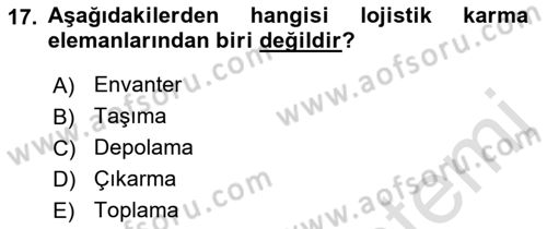 Spor Pazarlaması Dersi 2021 - 2022 Yılı Yaz Okulu Sınav Soruları 17. Soru