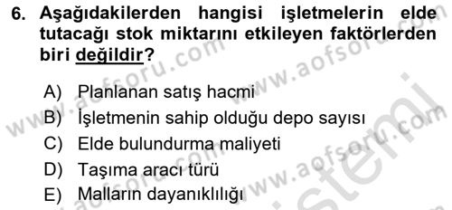 Spor Pazarlaması Dersi 2022 - 2023 Yılı (Final) Dönem Sonu Sınav Soruları 6. Soru