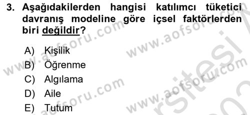 Spor Pazarlaması Dersi 2022 - 2023 Yılı Yaz Okulu Sınav Soruları 3. Soru