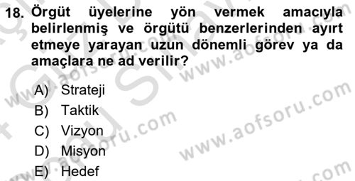 Spor Pazarlaması Dersi 2023 - 2024 Yılı (Final) Dönem Sonu Sınav Soruları 18. Soru