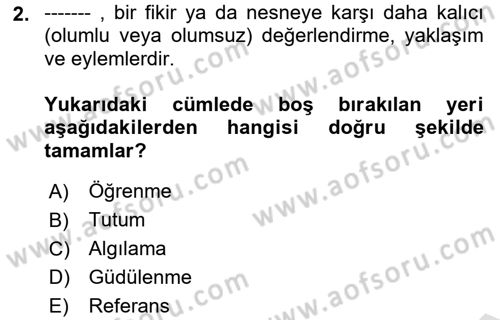Spor Pazarlaması Dersi 2023 - 2024 Yılı (Final) Dönem Sonu Sınav Soruları 2. Soru