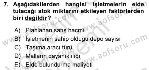 Spor Pazarlaması Dersi 2023 - 2024 Yılı (Final) Dönem Sonu Sınav Soruları 7. Soru
