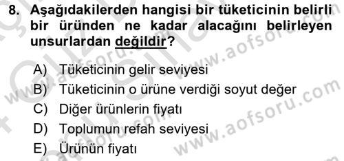 Spor Pazarlaması Dersi 2023 - 2024 Yılı (Final) Dönem Sonu Sınav Soruları 8. Soru