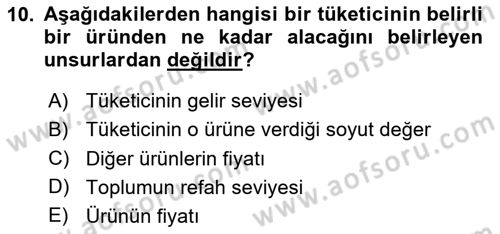Spor Pazarlaması Dersi 2023 - 2024 Yılı Yaz Okulu Sınav Soruları 10. Soru