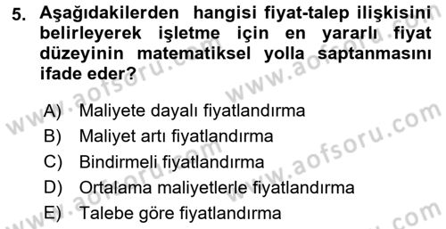 Spor Pazarlaması Dersi 2024 - 2025 Yılı (Final) Dönem Sonu Sınav Soruları 5. Soru