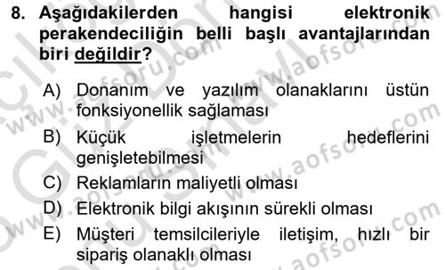 Spor Pazarlaması Dersi 2024 - 2025 Yılı (Final) Dönem Sonu Sınav Soruları 8. Soru