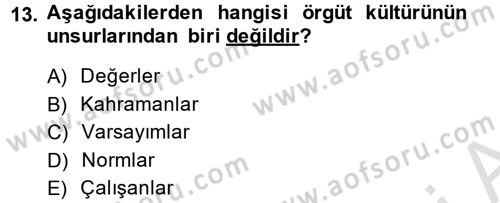Müşteri İlişkileri Yönetimi Dersi 2014 - 2015 Yılı Tek Ders Sınav Soruları 13. Soru