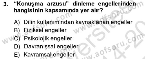 Müşteri İlişkileri Yönetimi Dersi 2014 - 2015 Yılı Tek Ders Sınav Soruları 3. Soru