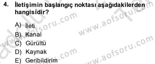 Müşteri İlişkileri Yönetimi Dersi 2014 - 2015 Yılı Tek Ders Sınav Soruları 4. Soru