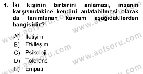 Müşteri İlişkileri Yönetimi Dersi 2023 - 2024 Yılı Yaz Okulu Sınav Soruları 1. Soru