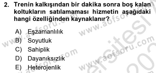 Müşteri İlişkileri Yönetimi Dersi 2025 - 2026 Yılı (Final) Dönem Sonu Sınav Soruları 2. Soru