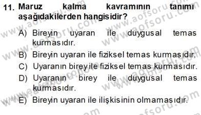Tüketici Davranışları Dersi 2013 - 2014 Yılı (Vize) Ara Sınavı 11. Soru