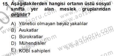Tüketici Davranışları Dersi 2013 - 2014 Yılı (Final) Dönem Sonu Sınav Soruları 15. Soru