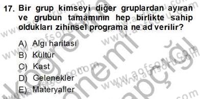 Tüketici Davranışları Dersi 2014 - 2015 Yılı (Final) Dönem Sonu Sınav Soruları 17. Soru
