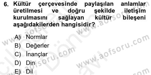 Tüketici Davranışları Dersi 2016 - 2017 Yılı (Final) Dönem Sonu Sınav Soruları 6. Soru