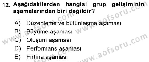 Tüketici Davranışları Dersi 2021 - 2022 Yılı (Final) Dönem Sonu Sınav Soruları 12. Soru