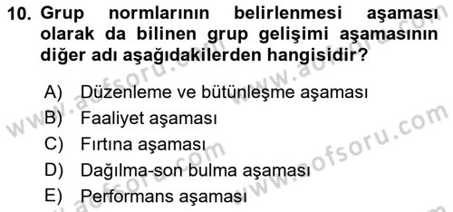 Tüketici Davranışları Dersi 2022 - 2023 Yılı (Final) Dönem Sonu Sınav Soruları 10. Soru