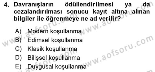 Tüketici Davranışları Dersi 2022 - 2023 Yılı (Final) Dönem Sonu Sınav Soruları 4. Soru