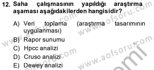 Uluslararası Pazarlama Dersi 2014 - 2015 Yılı (Vize) Ara Sınav Soruları 12. Soru
