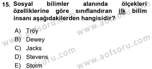 Uluslararası Pazarlama Dersi 2015 - 2016 Yılı (Vize) Ara Sınav Soruları 15. Soru