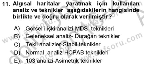 Uluslararası Pazarlama Dersi 2016 - 2017 Yılı (Vize) Ara Sınav Soruları 11. Soru