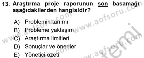 Uluslararası Pazarlama Dersi 2016 - 2017 Yılı (Vize) Ara Sınav Soruları 13. Soru