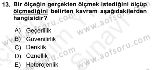 Uluslararası Pazarlama Dersi 2017 - 2018 Yılı (Vize) Ara Sınav Soruları 13. Soru