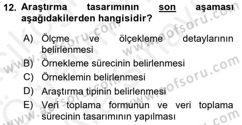 Uluslararası Pazarlama Dersi 2018 - 2019 Yılı (Vize) Ara Sınav Soruları 12. Soru