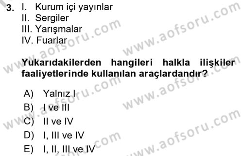Uluslararası Pazarlama Dersi 2018 - 2019 Yılı Yaz Okulu Sınav Soruları 3. Soru