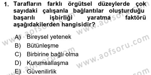 Tedarik Zinciri Yönetimi Dersi 2016 - 2017 Yılı (Vize) Ara Sınav Soruları 1. Soru