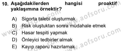 Tedarik Zinciri Yönetimi Dersi 2025 - 2026 Yılı (Final) Dönem Sonu Sınav Soruları 10. Soru