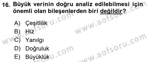 Tedarik Zinciri Yönetimi Dersi 2025 - 2026 Yılı (Final) Dönem Sonu Sınav Soruları 16. Soru