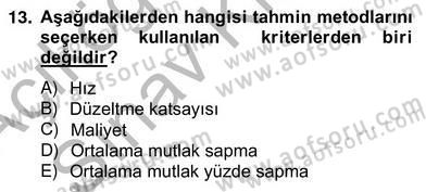 Satış Yönetimi Dersi 2012 - 2013 Yılı (Vize) Ara Sınav Soruları 13. Soru