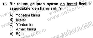 Satış Yönetimi Dersi 2012 - 2013 Yılı (Vize) Ara Sınav Soruları 16. Soru