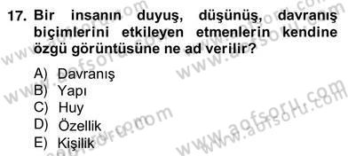 Satış Yönetimi Dersi 2012 - 2013 Yılı (Vize) Ara Sınav Soruları 17. Soru