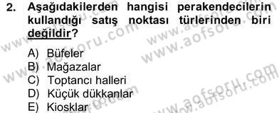 Satış Yönetimi Dersi 2012 - 2013 Yılı (Vize) Ara Sınav Soruları 2. Soru