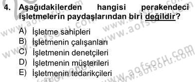 Satış Yönetimi Dersi 2012 - 2013 Yılı (Vize) Ara Sınav Soruları 4. Soru