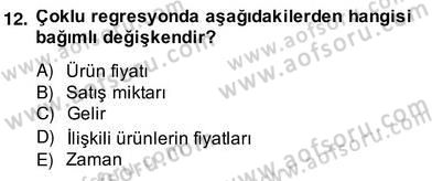 Satış Yönetimi Dersi 2013 - 2014 Yılı (Vize) Ara Sınav Soruları 12. Soru
