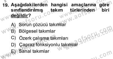 Satış Yönetimi Dersi 2013 - 2014 Yılı (Vize) Ara Sınav Soruları 19. Soru