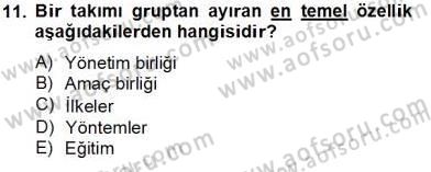 Satış Yönetimi Dersi 2013 - 2014 Yılı Tek Ders Sınav Soruları 11. Soru