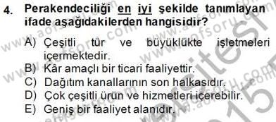 Satış Yönetimi Dersi 2014 - 2015 Yılı (Vize) Ara Sınav Soruları 4. Soru