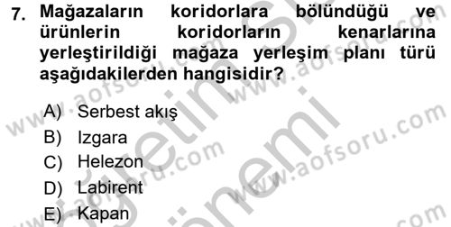 Satış Yönetimi Dersi 2016 - 2017 Yılı (Vize) Ara Sınav Soruları 7. Soru