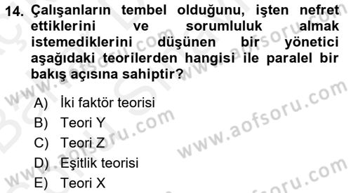 Satış Yönetimi Dersi 2018 - 2019 Yılı (Final) Dönem Sonu Sınav Soruları 14. Soru