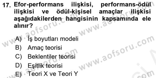 Satış Yönetimi Dersi 2018 - 2019 Yılı (Final) Dönem Sonu Sınav Soruları 17. Soru