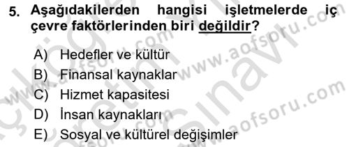 Satış Yönetimi Dersi 2022 - 2023 Yılı (Vize) Ara Sınav Soruları 5. Soru