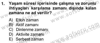 Eğlence Pazarlaması Dersi 2012 - 2013 Yılı (Vize) Ara Sınav Soruları 1. Soru
